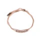 Bratara dubla din otel inoxidabil - Auriu rose (1 Bucată)