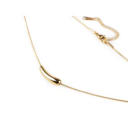 Colier din oțel inoxidabil - Auriu (1 Bucată)