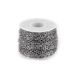 Lanț din oțel inoxidabil lungime 3,8 mm metraj - Platinum (1 Metru)