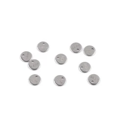 Pandantiv / componenta pentru realizarea bijuteriilor din inox cu marca s.steel - Platinum (10 Bucăți)