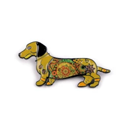 Broșă cățel - Galben muștar (1 Bucată)