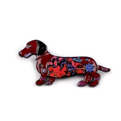 Broșă cățel - Roșu (1 Bucată)