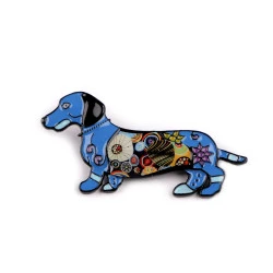 Broșă cățel - Albastru delta (1 Bucată)