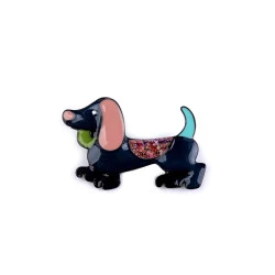 Broșă cățel - Albastru închis (1 Bucată)