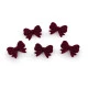 Componentă / mărgele pentru realizarea de pandantive 3d cu fundă din catifea 22x28 mm - Negru (5 Bucăți)