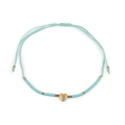 Brățară shamballa - Verde mentă (1 Bucată)