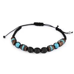 Brățară shamballa unisex - Turcoaz (1 Bucată)