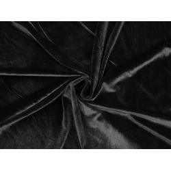 Catifea elastică - Negru (1 Metru)