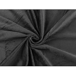 Pluș neted /  minky - Antracit (1 Metru)