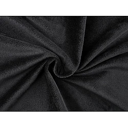 Pluș neted /  minky - Negru (1 Metru)