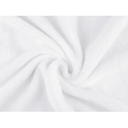 Material polar wellsoft / fleece - Alb (1 Metru)