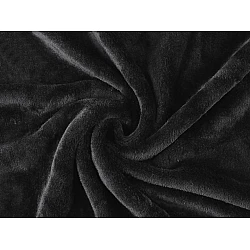 Material polar wellsoft / fleece - Negru (1 Metru)