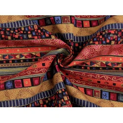 Bumbac imprimat - Roșu închis (1 Metru)