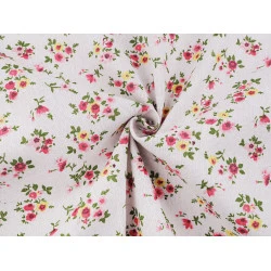 Material bumbac imitație in - Ecru deschis (1 Metru)