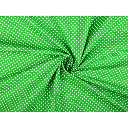 Material bumbac cu buline - Verde crud (1 Metru)