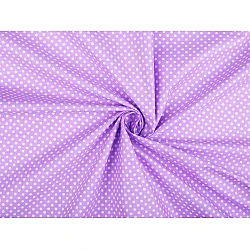 Material bumbac cu buline - Mov deschis (1 Metru)