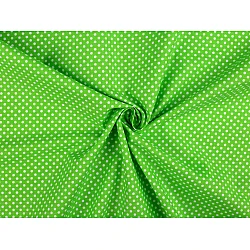 Material bumbac cu buline - Verde pastel deschis (1 Metru)