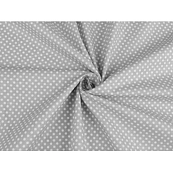 Material bumbac cu buline - Gri foarte deschis (1 Metru)