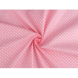 Material bumbac cu buline - Roz deschis (1 Metru)