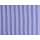 Bumbac imprimat cu dungi - Albastru delta (1 Metru)