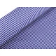 Bumbac imprimat cu dungi - Albastru delta (1 Metru)