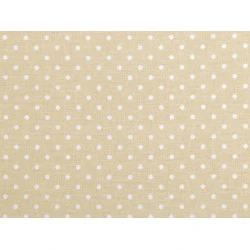 Material bumbac, imprimeu buline - Crem (1 Metru)