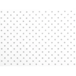 Material bumbac, imprimeu buline - Alb (1 Metru)