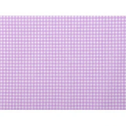 Bumbac imprimat carouri - Mov deschis (1 Metru)