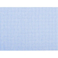 Bumbac imprimat carouri - Albastru deschis (1 Metru)