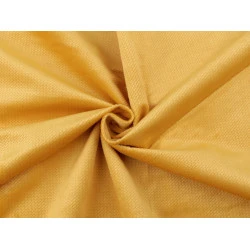 Catifea structurată uni - Galben muștar (1 Metru)