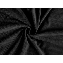 Catifea structurată uni - Negru (1 Metru)