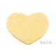 Aplicație termoadezivă - inimă cu paiete - Roz deschis (10 Bucăți)
