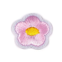 Aplicație termoadezivă floare - Roz deschis (10 Bucăți)