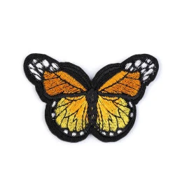 Aplicație termoadezivă - fluture - Orange-yellow (1 Bucată)