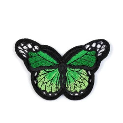 Aplicație termoadezivă - fluture - Verde pastel (1 Bucată)