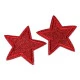 Aplicație termoadezivă - stea cu paiete - Argintiu (10 Bucăți)