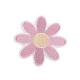 Aplicație termoadezivă - floare - Roz mediu (1 Bucată)