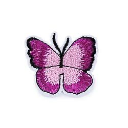Aplicație termoadezivă fluture - Purple-pink (10 Bucăți)