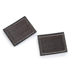 Aplicație / petic termoadeziv 3x4 cm - Gri neutral (10 Bucăți)