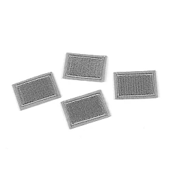 Aplicație termoadezivă / petic 2,3x3,3 cm - Gri deschis (10 Bucăți)