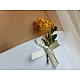 Fundita ripsata de nunta decorativa cu margine lurex - Alb (10 Bucăți)