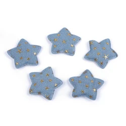 Aplicație stea 3d - Albastru deschis (200 Bucăți)