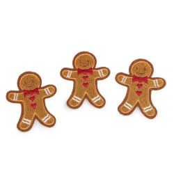 Aplicație termoadezivă  turtă dulce - Maro bronz (10 Bucăți)