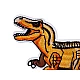 Aplicatie termoadeziva dinozaur - Roșu (10 Bucăți)