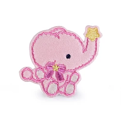 Aplicatie termoadeziva elefant - Roz foarte deschis (10 Bucăți)