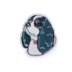 Aplicație termoadezivă câine - Albastru delta (10 Bucăți)