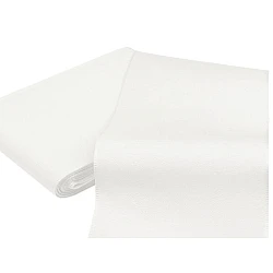 Panglică din tafta, lățime 10,8 cm - Alb (10 Metri)