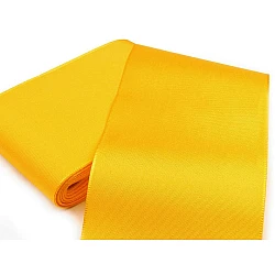 Panglică din tafta, lățime 10,8 cm - Galben (10 Metri)