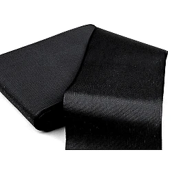 Panglică din tafta, lățime 10,8 cm - Negru (10 Metri)