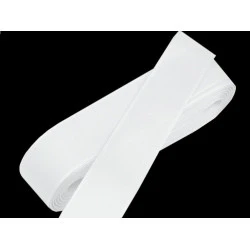 Panglică din tafta, lățime 25 mm - Alb (10 Metri)